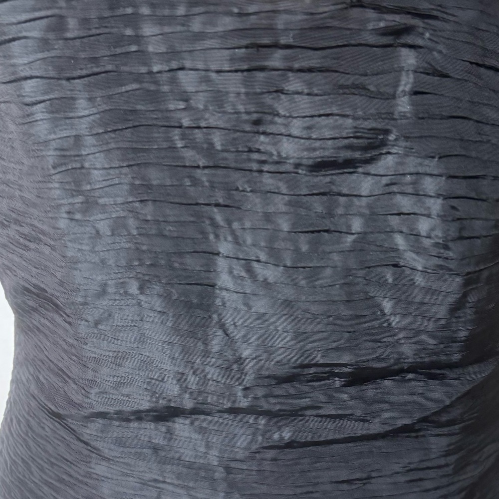 Vtg Karen Lucas For Niki 1980’s Prom Dress Black White High Low Ruched Size 12 - Picture 6 of 11